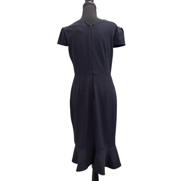 Betsey Johnson's Navy Blue trumpet sheath dress Size 8 - Picture 2 of 9